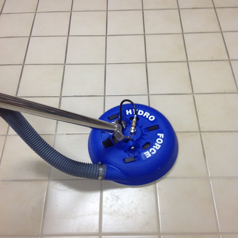 Martins Floor Covering Inc - Ceramic Tile And Grout Cleaning, During Image| Myerstown, PA