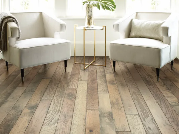 Textured hardwood floors from Martin's Floor Coverings Inc