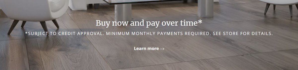 Financing services from Martin's Floor Coverings Inc.